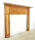 Traditional Unfinished Wooden Fireplace Mantel