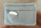 Wp Standard Men s Black Leather Id Badge Holder With Card Slots   Guitar Pick 