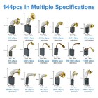 Electric Motor Carbon Brushes For Drills Grinders Saws Repair Kit 144x 18 Sizes