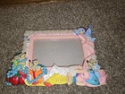 Vintage Disney Princess 3d Photo Frame Rare Cinderella Dress Making Jaq Gus Gus
