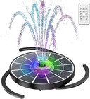 3 5w Solar Fountain Pump With Colorful Led Lights glass Panel Solar Water Pump   a