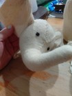Mud Pie Wool Elephant Rhino Lion Heads Wall Hooks Cream Boho Taxidermy Nursery