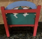 Let It Snow Snowman Decor Bench New Winter Christmas Snowmen Family 9 x10  Wood