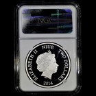 2014 1 Oz Silver Coin     Colorized Daisy Duck     Ngc Pf-70 Niue Disney Characters