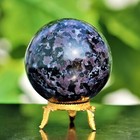 55mm Indigo Gabbro Ball Crystal Quartz Healing Energy Decor Stone Sphere Globe