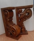 Hand Carved Wooden Corbel Wall Bracket Antique Style Shelf Support Home Decor