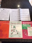 Vintage 3 Christmas Sheet  Music And 2 Christmas Sheet Music Books 