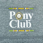 Pony Club Uspc Tshirt Mens Size Large Gray Blue Sport-tek Equestrian Logo