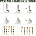 16-piece Rubber Golf Tees For Mats driving Range   Indoor Golf Simulator - Un   