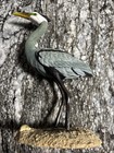 Vintage Land   Sea Nature Series Great Blue Heron Bird Figure Sculpture 10   