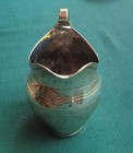 Irish Georgian Sterling Silver Creamer  Dublin  Bright-cut Engraved  C 1800