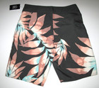 Volcom Boy s 28 16 Mod Seaweed Board Shorts Black Green