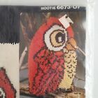 Hootie Owl Pillow Or Rug Hook Pattern Red Heart Coats   Clark 1970s Vintage