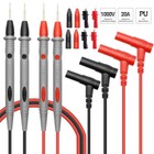 2sets For Fluke Meter Electrical Alligator Clip Probes 20a Multimeter Test Leads