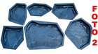 Svitmolds Concrete Molds Diy Sold 6 Pcs Plastic Moulds Flagstone Multi-color