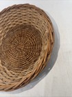 Small med Vtg Woven Rattan Wicker Basket Unbranded Farmhouse Cottage
