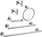 6 Pieces Brushed Nickel Bathroom Hardware Accessories Set Hand Towel Ring