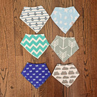Baby Bandana Drool Bibs For Boys And Girls  6 Pack Soft Bibs With Snaps