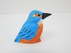 Kingfisher Alcedinidae Sculpture Miniature Wood Art Statue Decor Ornament