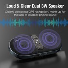 Bluetooth Car Speaker Handsfree Speakerphone  Dual 3w Wireless Car Kit With V   