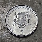 Somalia          Five  5  Shillings Coin 2000  commemorative Issue 