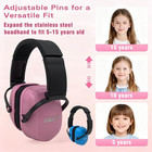 Child Noise Cancelling Ear Muffs Hearing Protection Earmuffs Snr 30db Adjustable