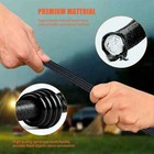 8mm Heavy Duty Black Marine Grade Bungee Cord Tarp Tie Down Strap 12-20-30-40 