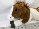 Fao Schwarz Horse Pony Plush Brown Cream 15 Inch Long Stuffed Animal Toy