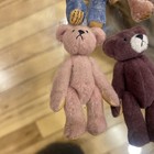 Vtg Lot Of 6 Miniature Teddy Bear Stuffed Plush Jointed Little Gems Chu Ming Wu