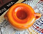 Vintage Rare N- 325 1930 s Red  Orange  Yellow Slag  Fleur De Lis Reamer