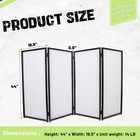 Dj Foldable Facade Portable Event Metal Frame Booth Panels Black white Carry Bag