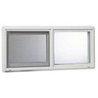 31 75 In  X 13 75 In  Left-hand Single Sliding Vinyl Window With Dual Pane Glass