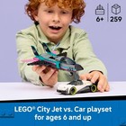 Lego City Jet Vs  Car Building Toys For Kids - Vehicle Sets 60489    kids Gift