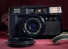 Used Vintage Ricoh Af-5 38mm F2 8 Compact 35mm Film Camera W  Box  Carry Case An