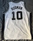 Dennis Rodman Autographed San Antonio Spurs Basketball White Jersey Beckett 