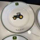 Set Of 4 Vintage Gibson John Deere Tractor Dinner Plates 11   