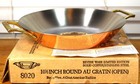 Nib Paul Revere Ware Usa Solid Copper Pot 10 Wok Au Gratin Skillet Fry Pan Limit