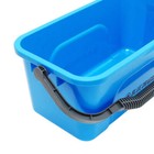 3 Gallon Rectangular Window Cleaning Bucket - Blue