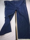 Dickies Denim Bib Overalls 44x30 Carpenter Workwear Blue Jeans Overalls