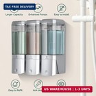 Shampoo And Conditioner Dispenser 3 Chamber No Drill Shower Soap Dispenser Wall