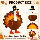 7inch Desk Goose Outfits  Mini Desktop Goose Clothes With Thanksgiving Turkey Co
