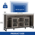 33 5   Tall Tv Stand For 75  Tv For Living Room With Led Lights   Power Outlets