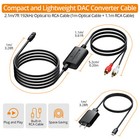 Neoteck 192khz Dac Converter Spdif Optical Toslink To Rca Audio Adapter 7ft 2 1m