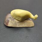 Grenfell Labrador Industries Hand Made Carving Stone Whale Newfoundland Inuit