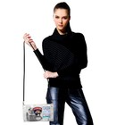Littlearth Nhl Florida Panthers Clear Envelope Purse Black Fashion Strap Team