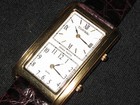 Rare Vintage Tourneau Dual Time Watch Gold Plate Swiss 4 Jewels Mens Wristwatch