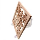 Vintage Home Decoration Accessories Decor Floral Carved Corner Wood Applique