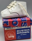 Vtg Infant Cradle Shoes Lot 2 Buster Brown 0 White Original Box Sz 1 Crib Baby