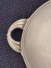 Vintage  Pewter Serving Tray 17 5   x10 5    Solid  Ornate Handles