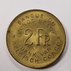 1947 Belgian Congo 2 Francs Bu - Doubling On Date - Km28 - Sku-q5721